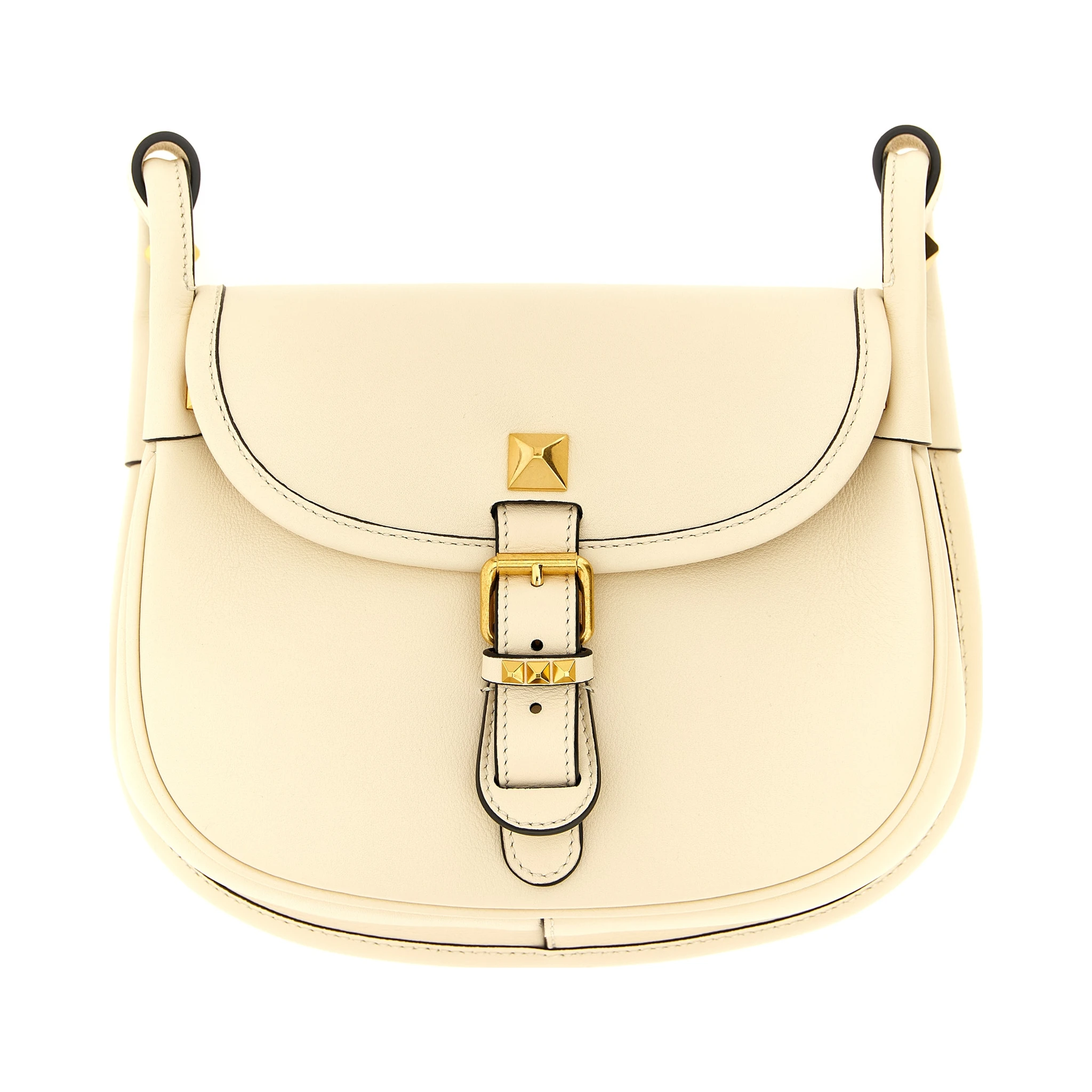 White Calfskin Shoulder Bag