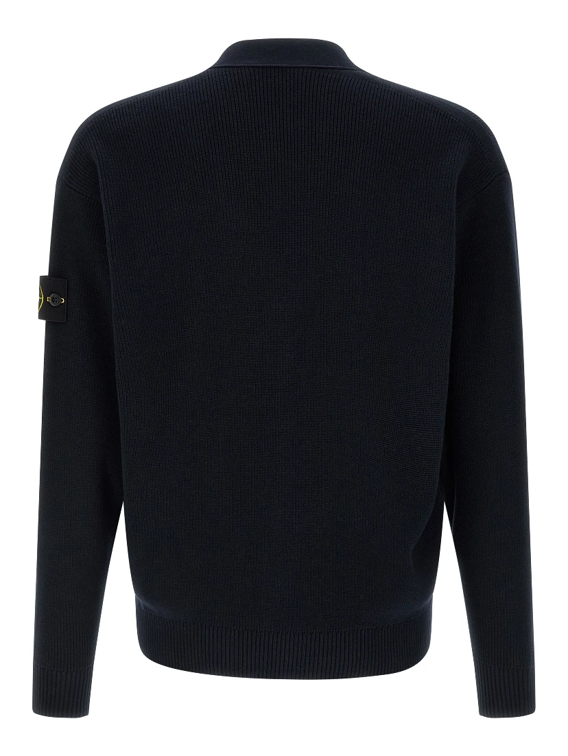 Blue Cotton Cardigan