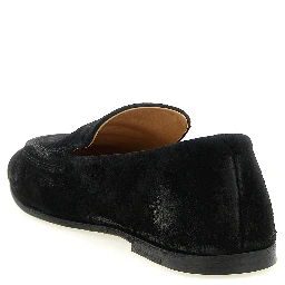 Black Calfskin Slip-On Loafers