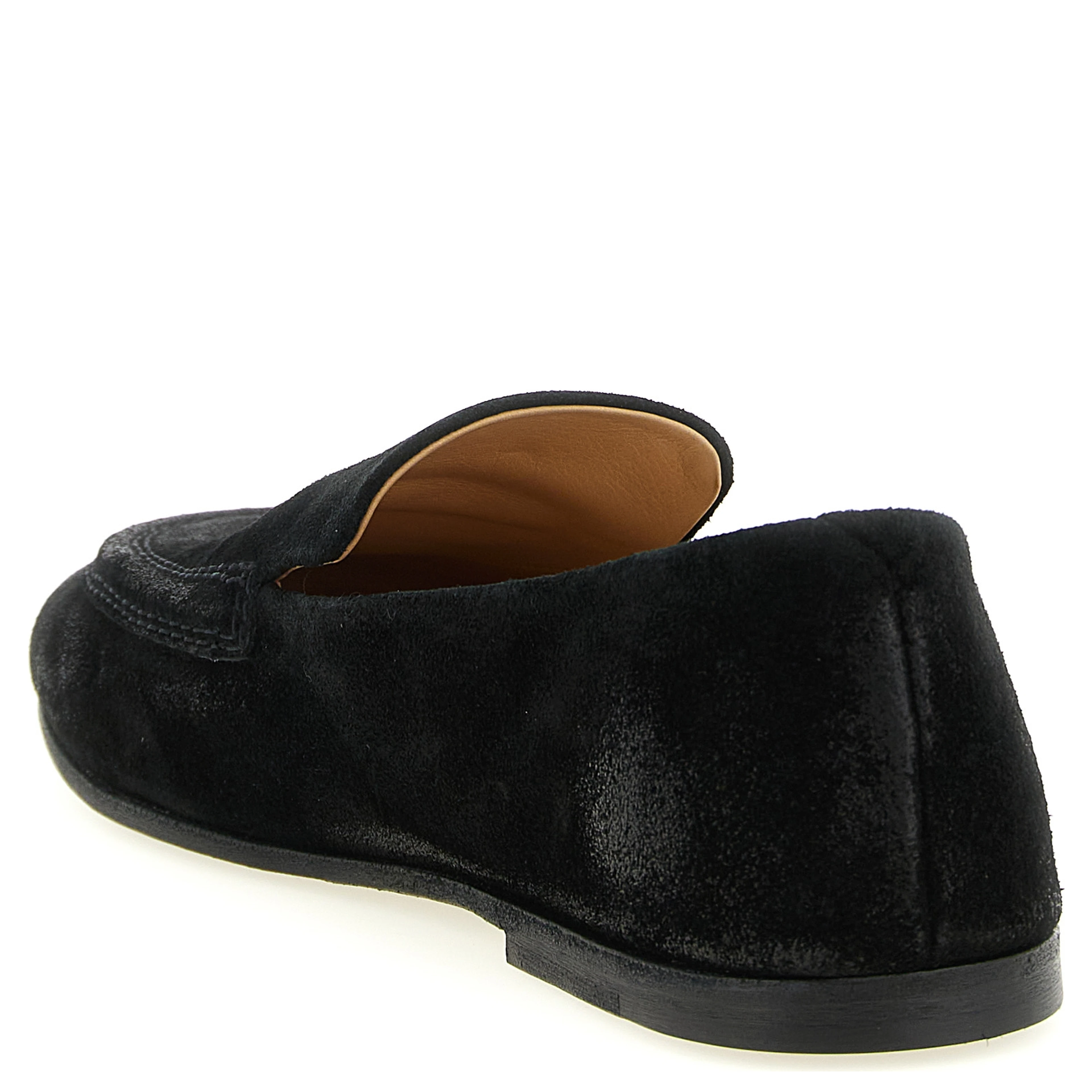 Black Calfskin Slip-On Loafers