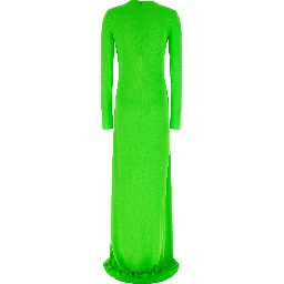 Bicolor Viscose Long Dress