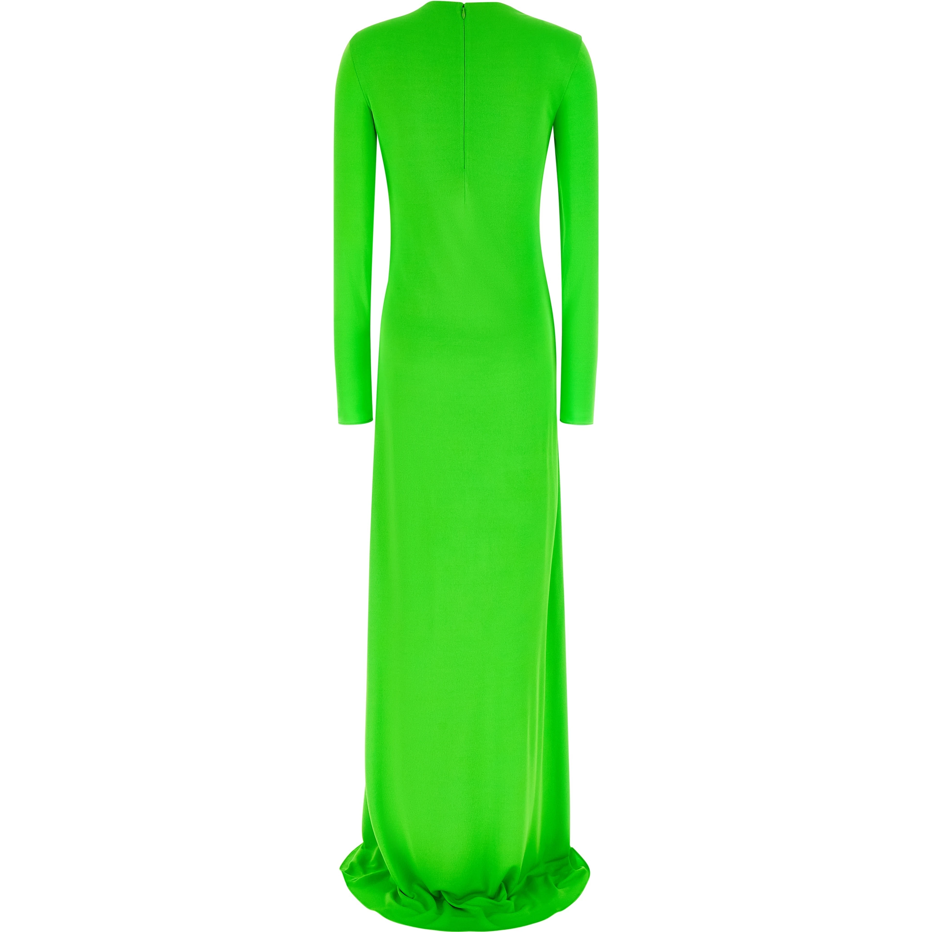 Bicolor Viscose Long Dress