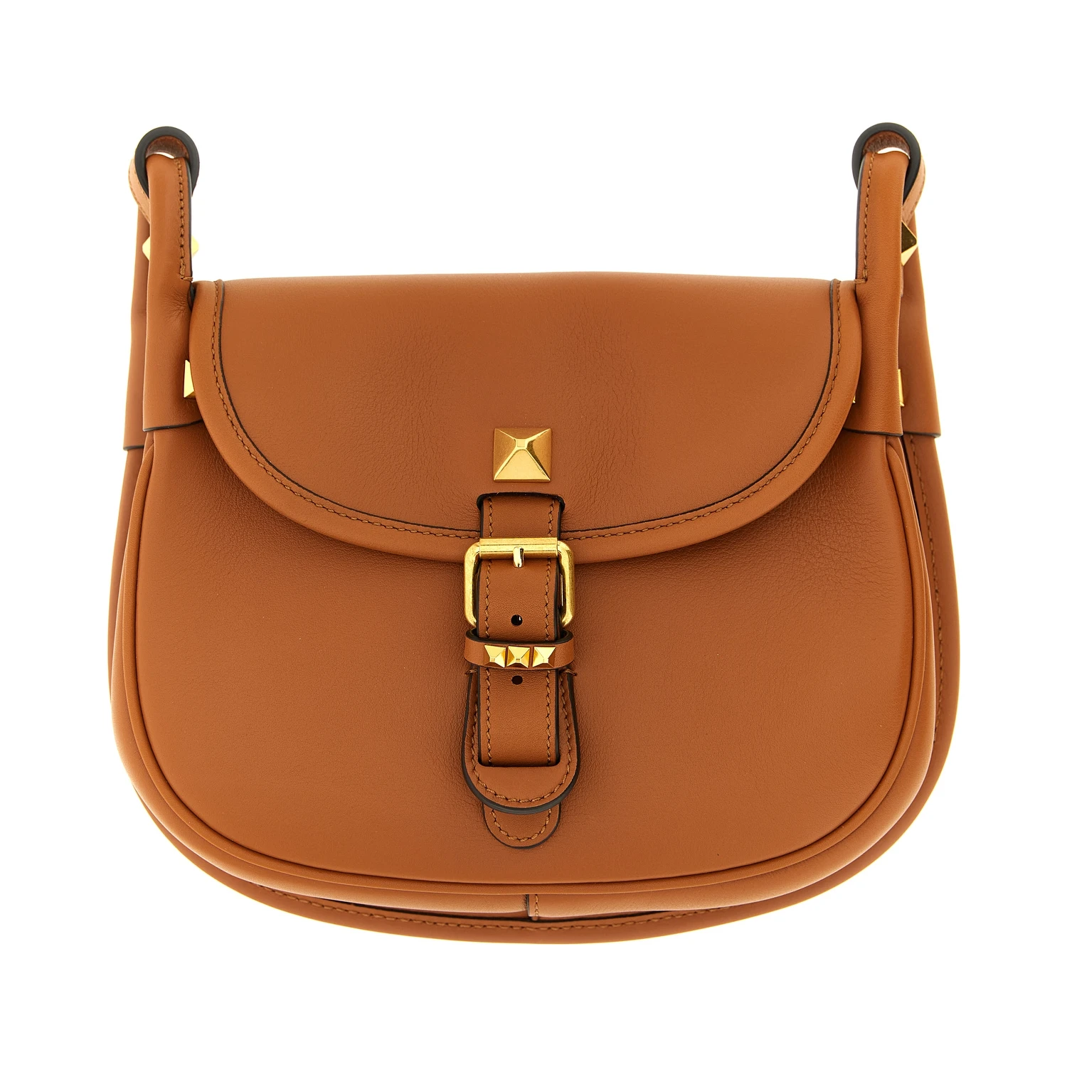 Brown Calfskin Shoulder Bag