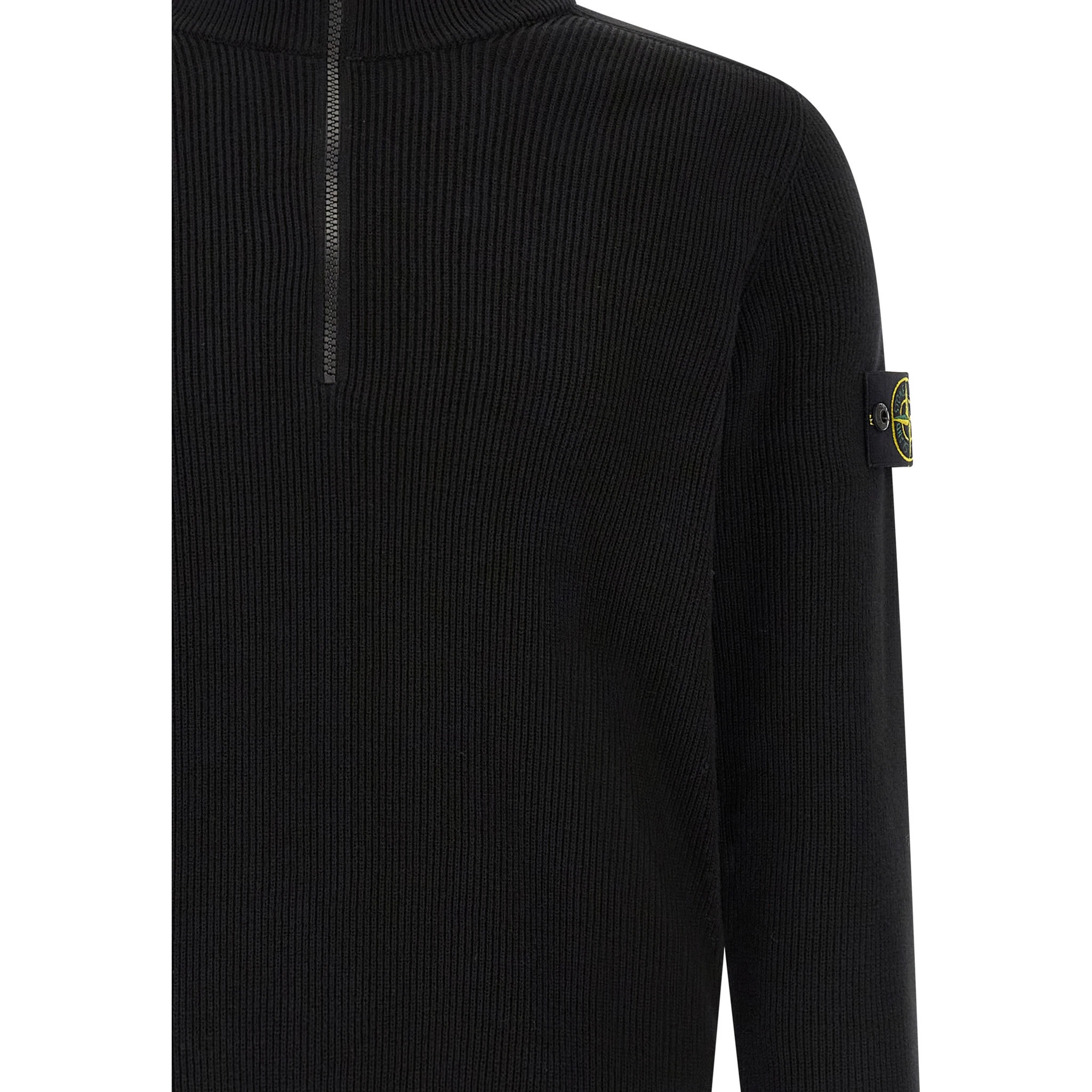 Black Cotton Cardigan
