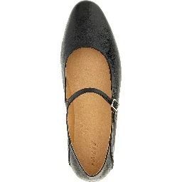 Black Calfskin Ballet Flats