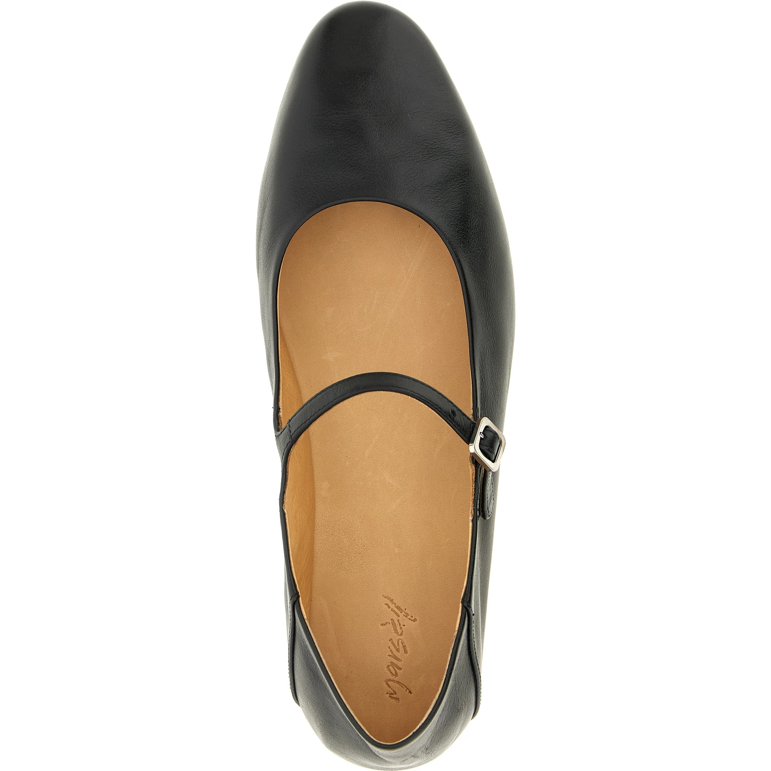 Black Calfskin Ballet Flats