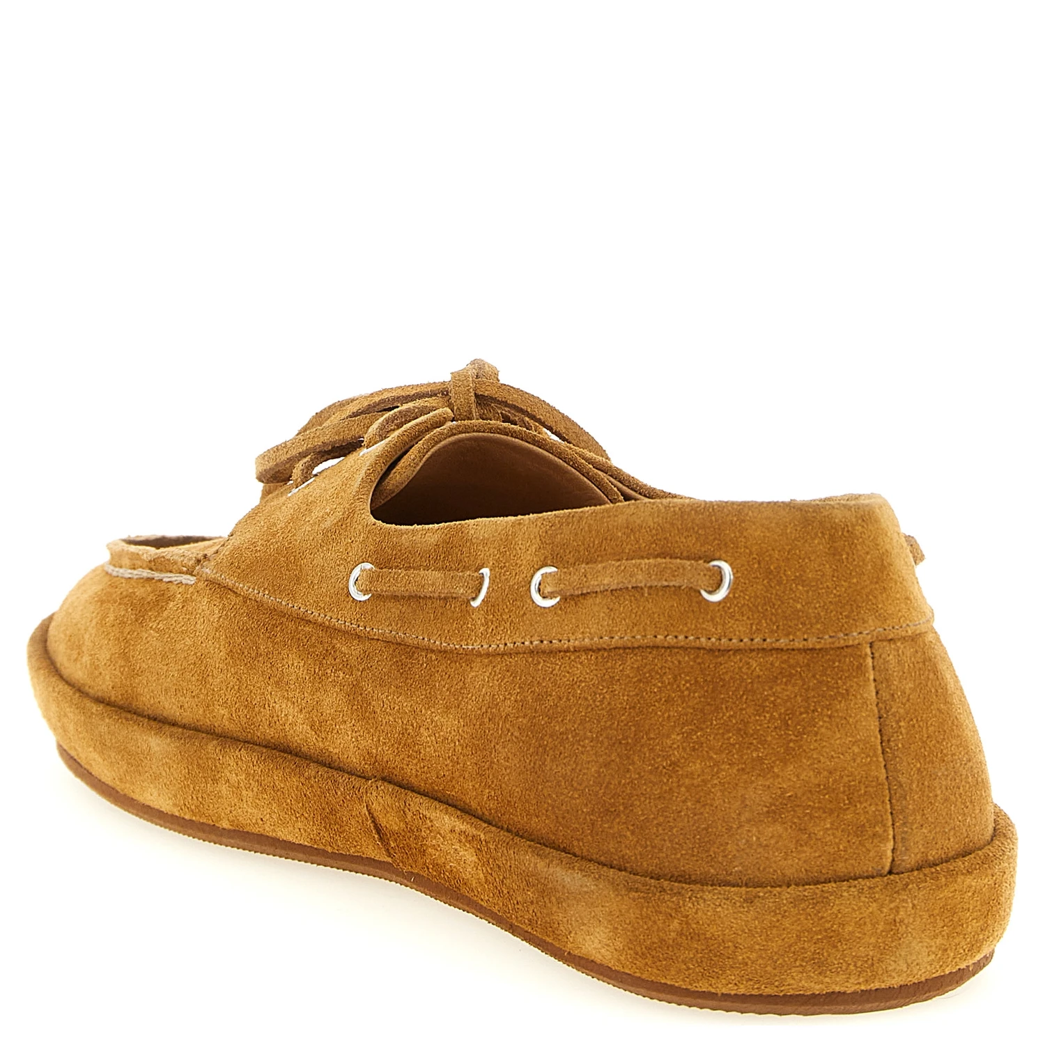 Brown Calfskin Slip-On Loafers