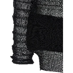 Black Polyester Sweatshirt