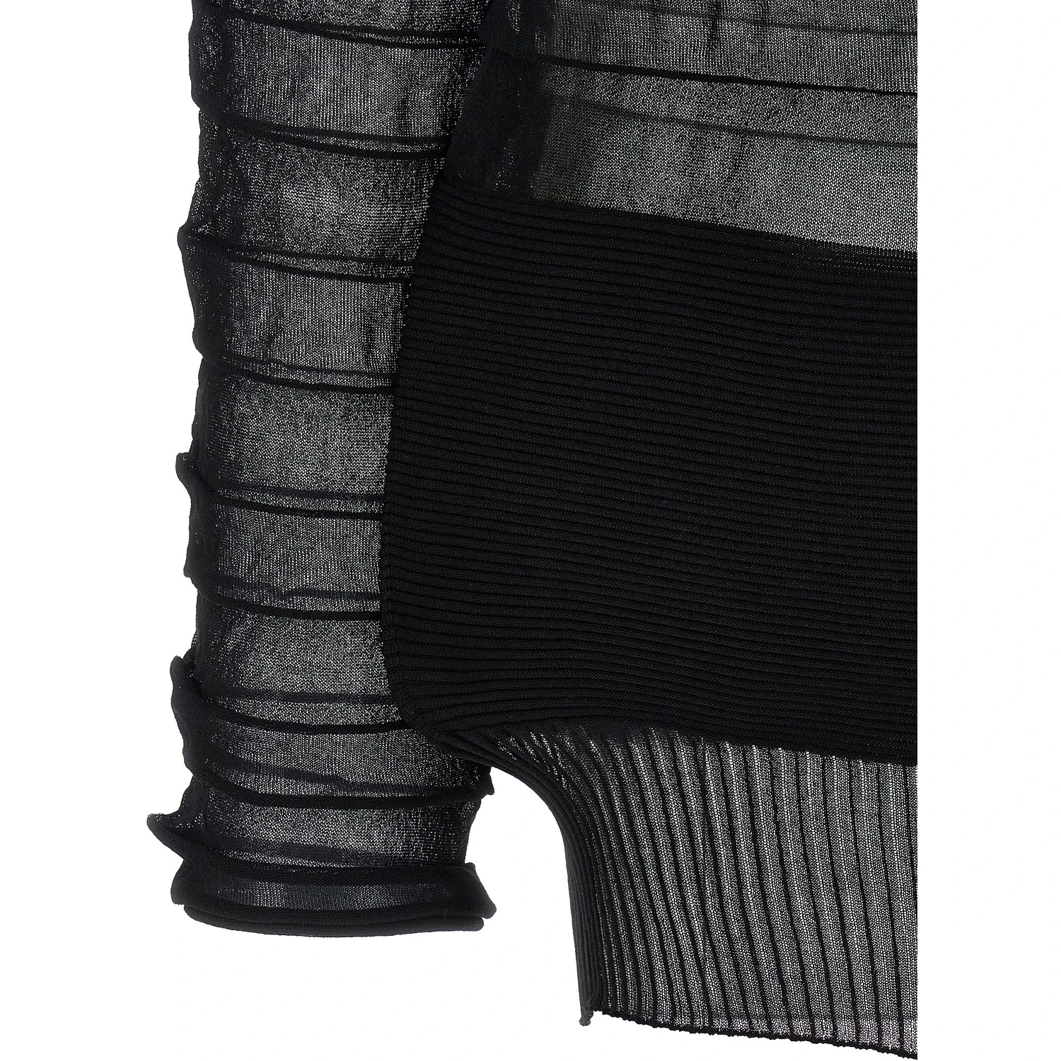 Black Polyester Sweatshirt