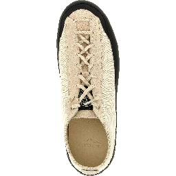Beige Calfskin Low Top Sneakers