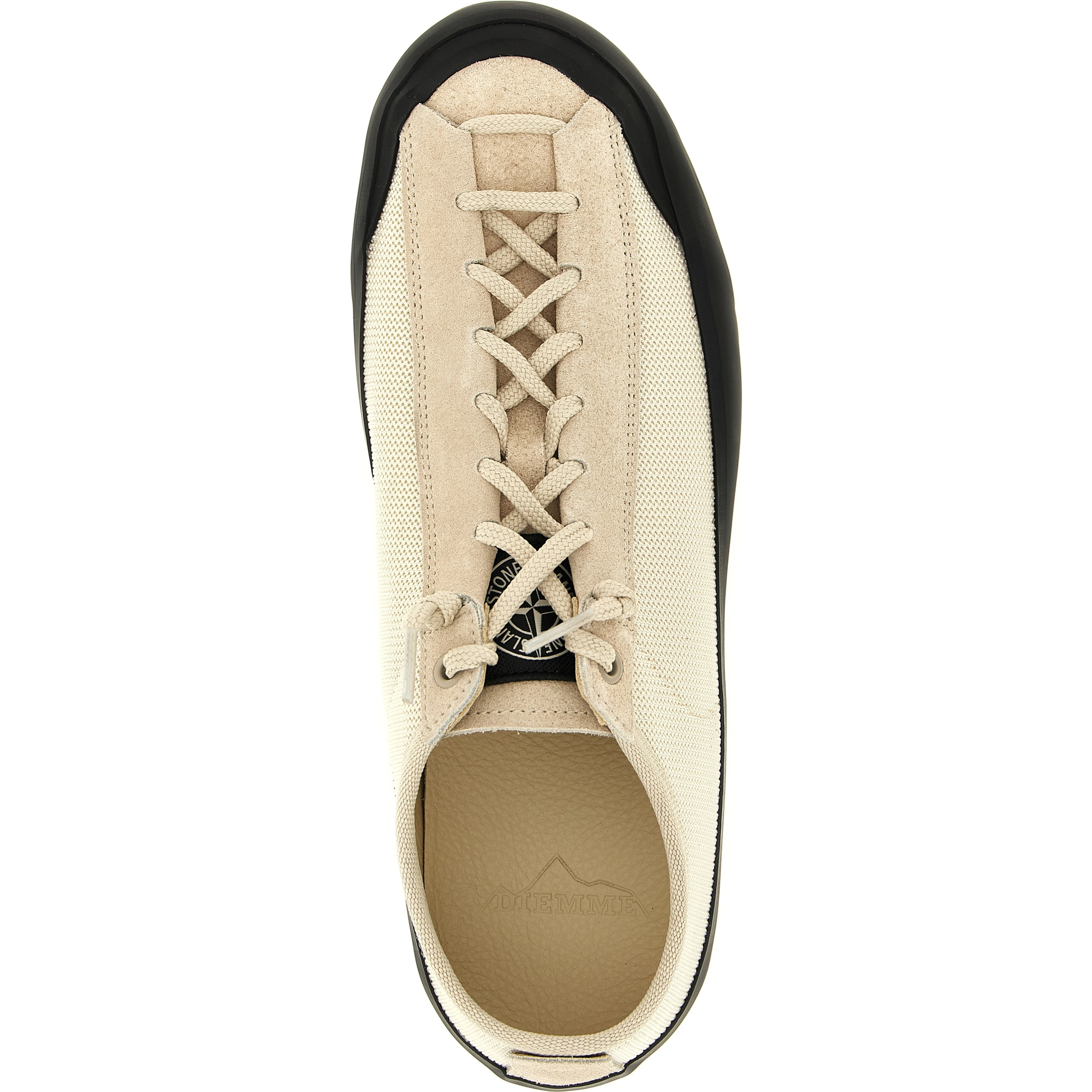 Beige Calfskin Low Top Sneakers