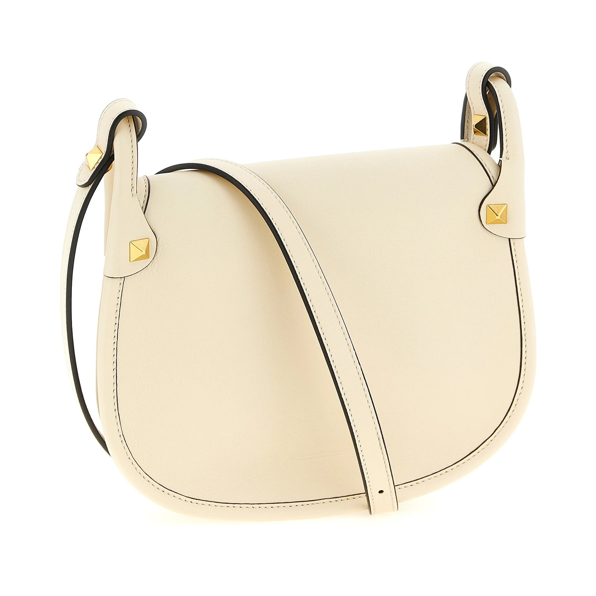 White Calfskin Shoulder Bag