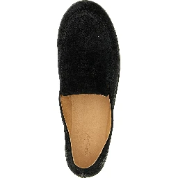 Black Calfskin Slip-On Loafers