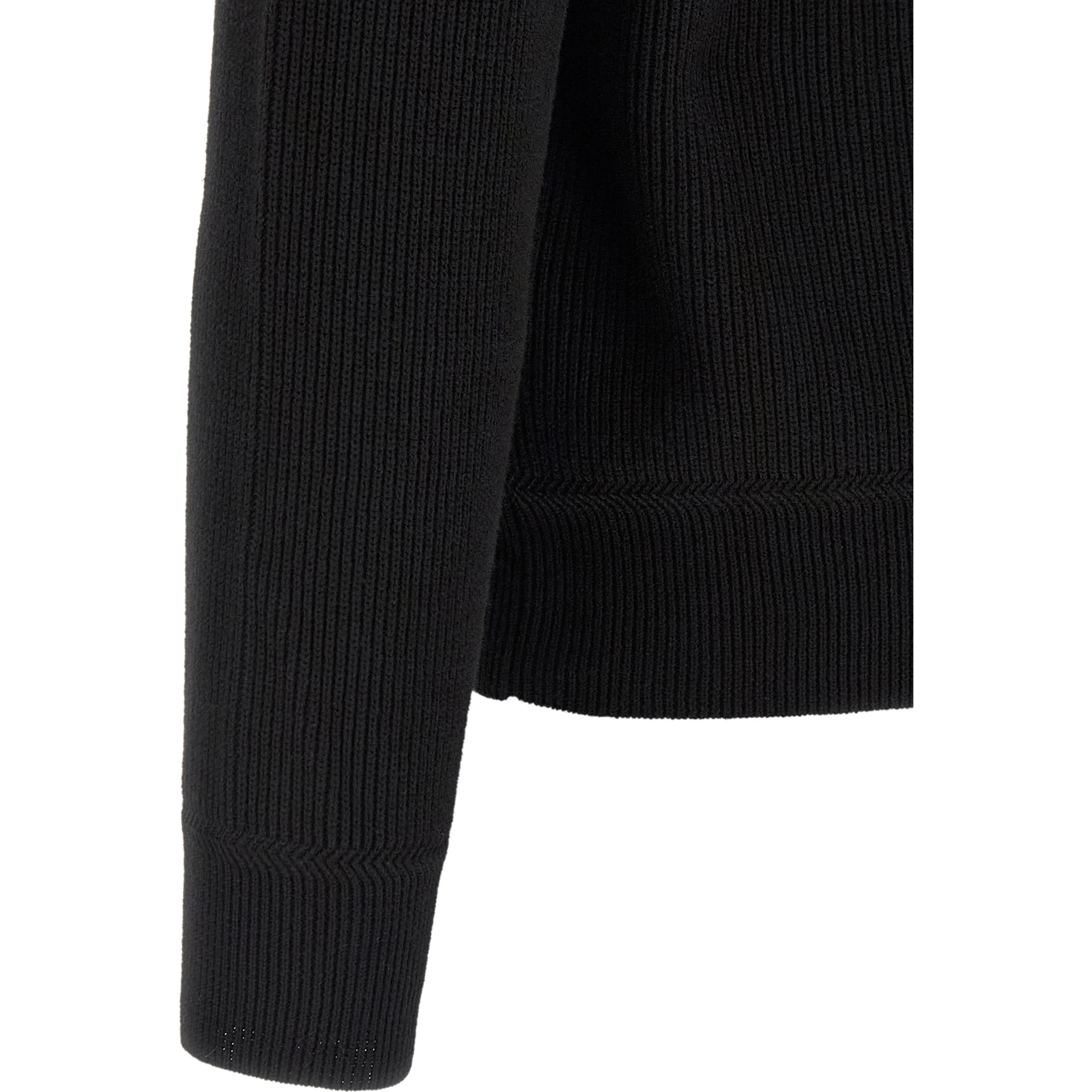 Black Cotton Cardigan