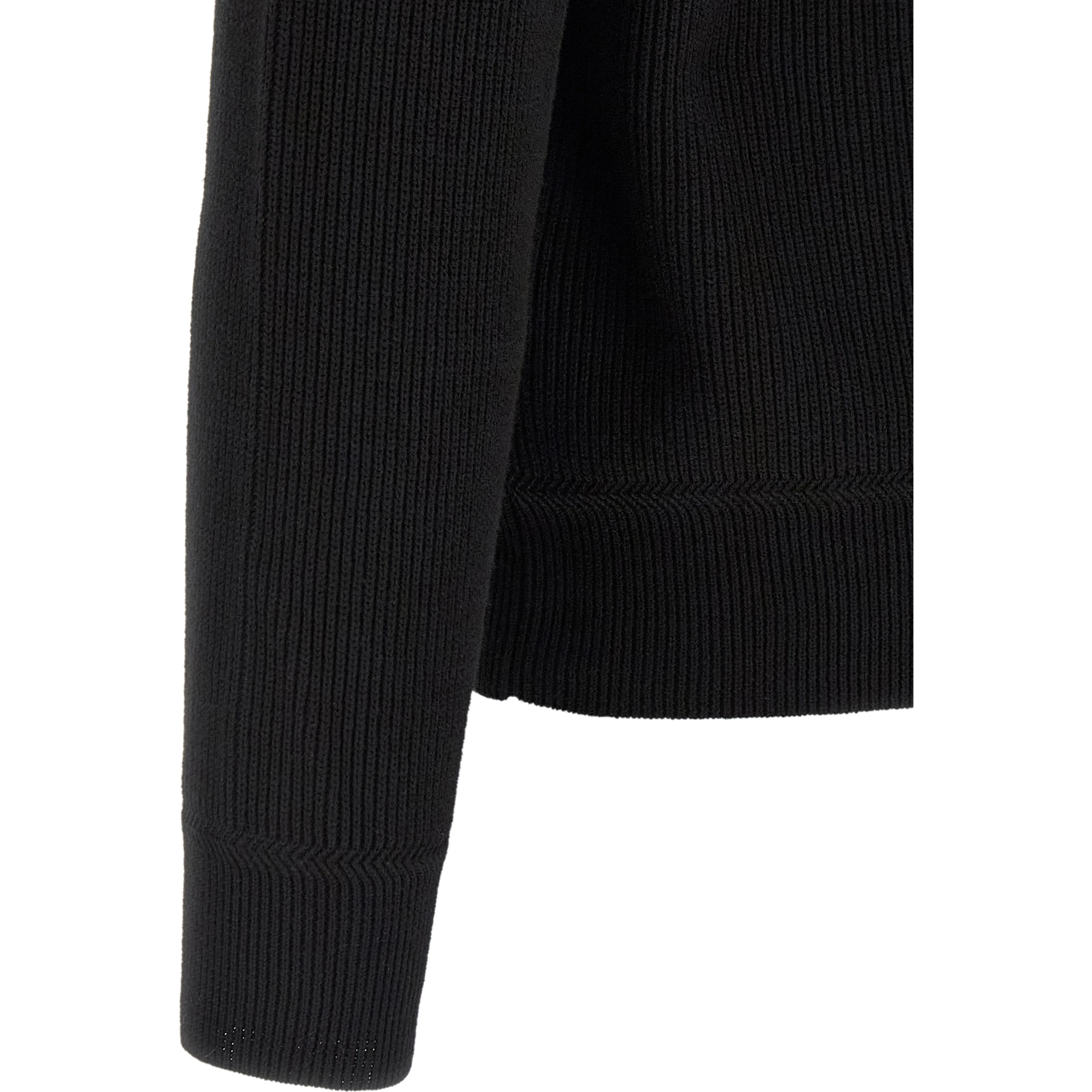 Black Cotton Cardigan