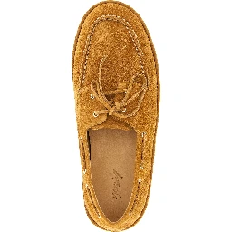Brown Calfskin Slip-On Loafers