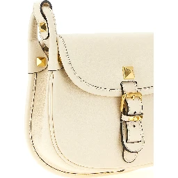White Calfskin Shoulder Bag