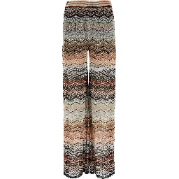 Multicolor Viscose Casual Pants