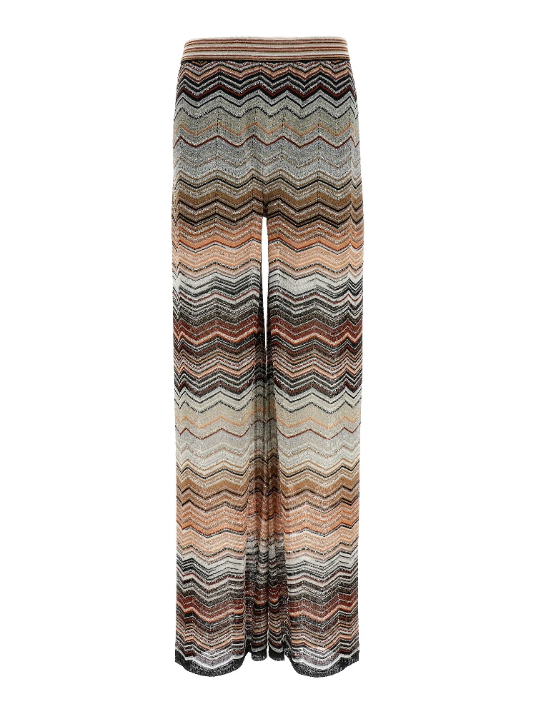 Multicolor Viscose Casual Pants