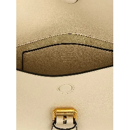 White Calfskin Shoulder Bag