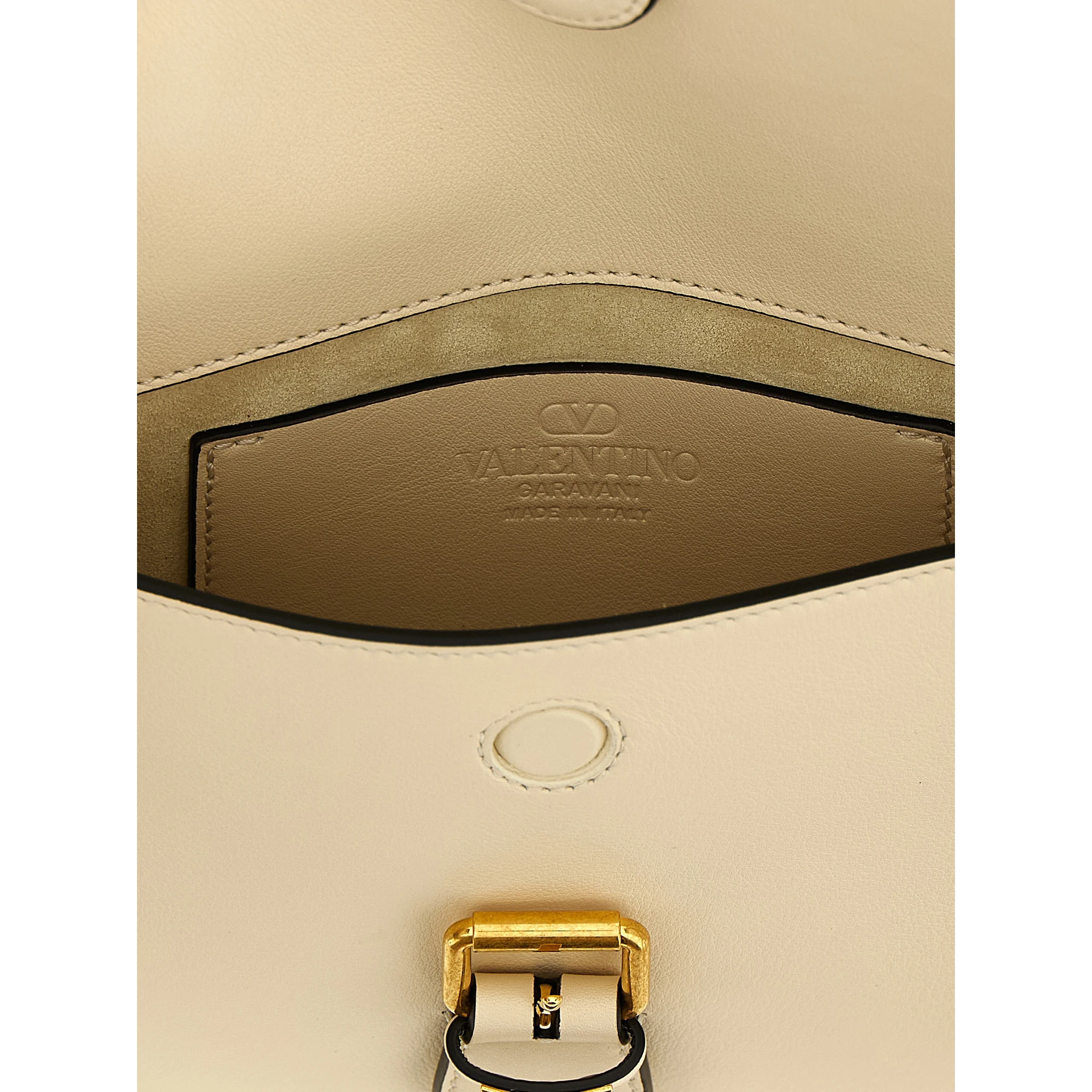 White Calfskin Shoulder Bag