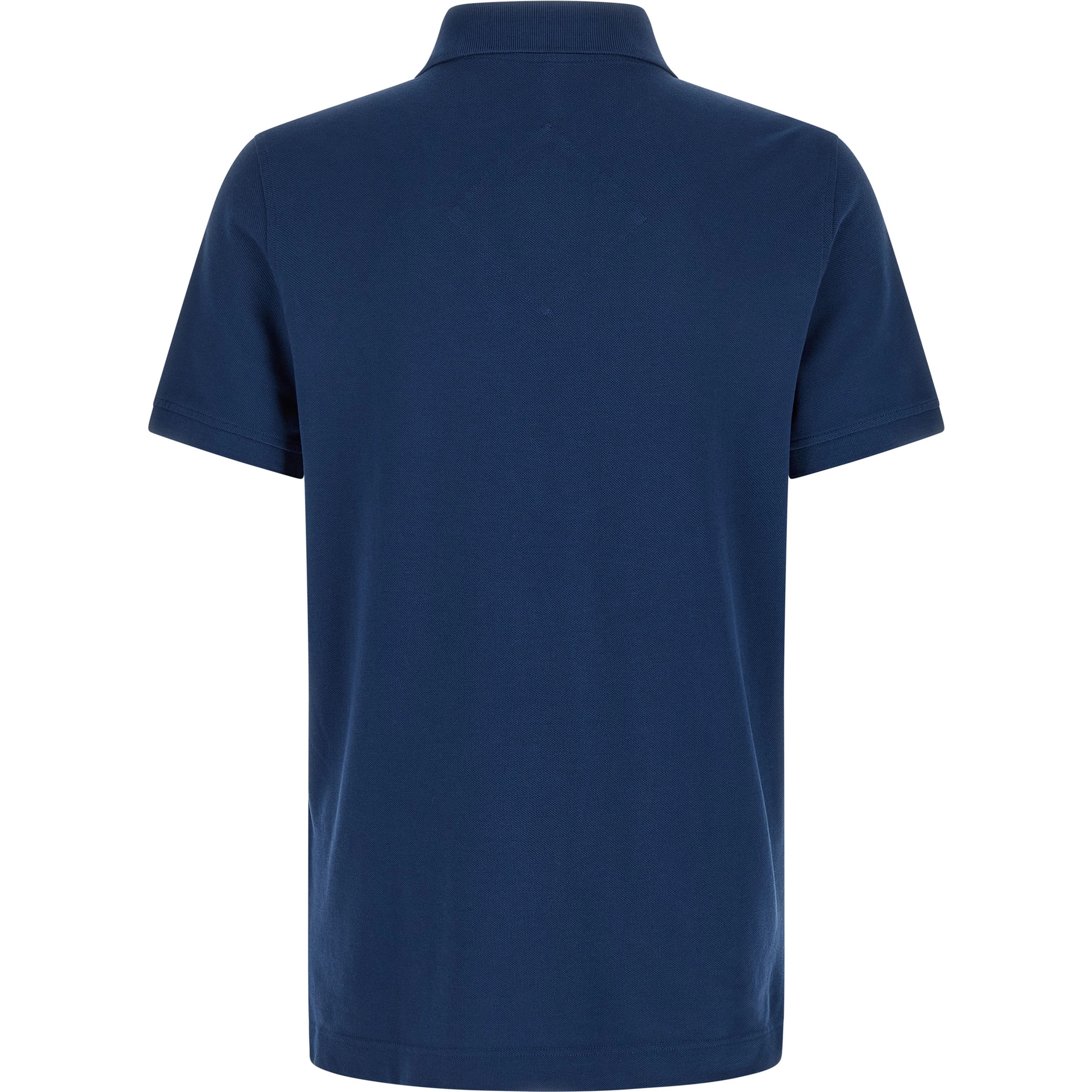 Blue Cotton Polo Shirt