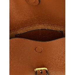 Brown Calfskin Shoulder Bag