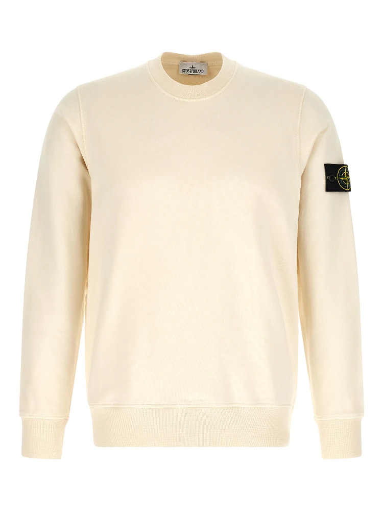 Beige Cotton Sweatshirt