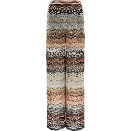 Multicolor Viscose Casual Pants