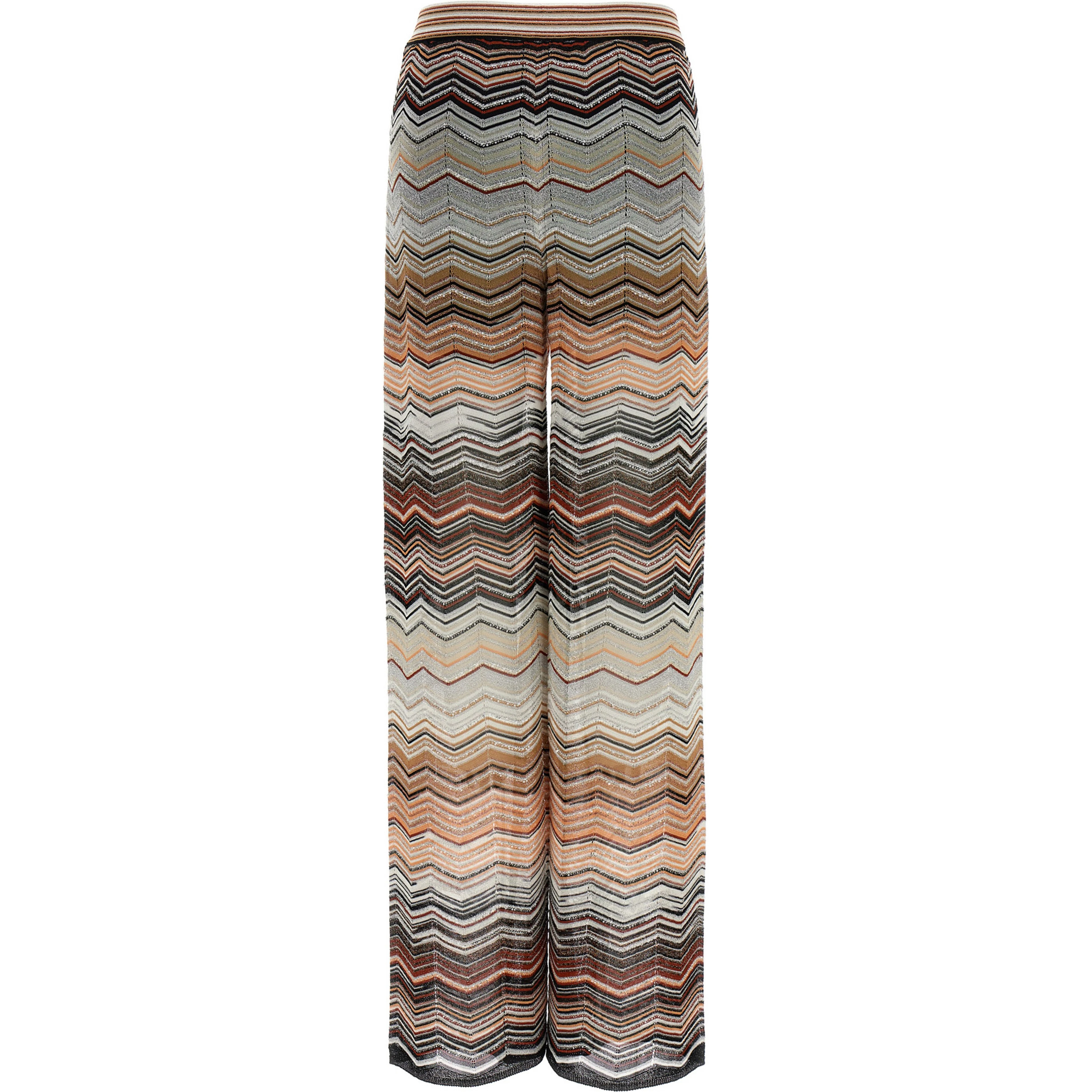 Multicolor Viscose Casual Pants