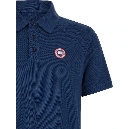 Blue Cotton Polo Shirt