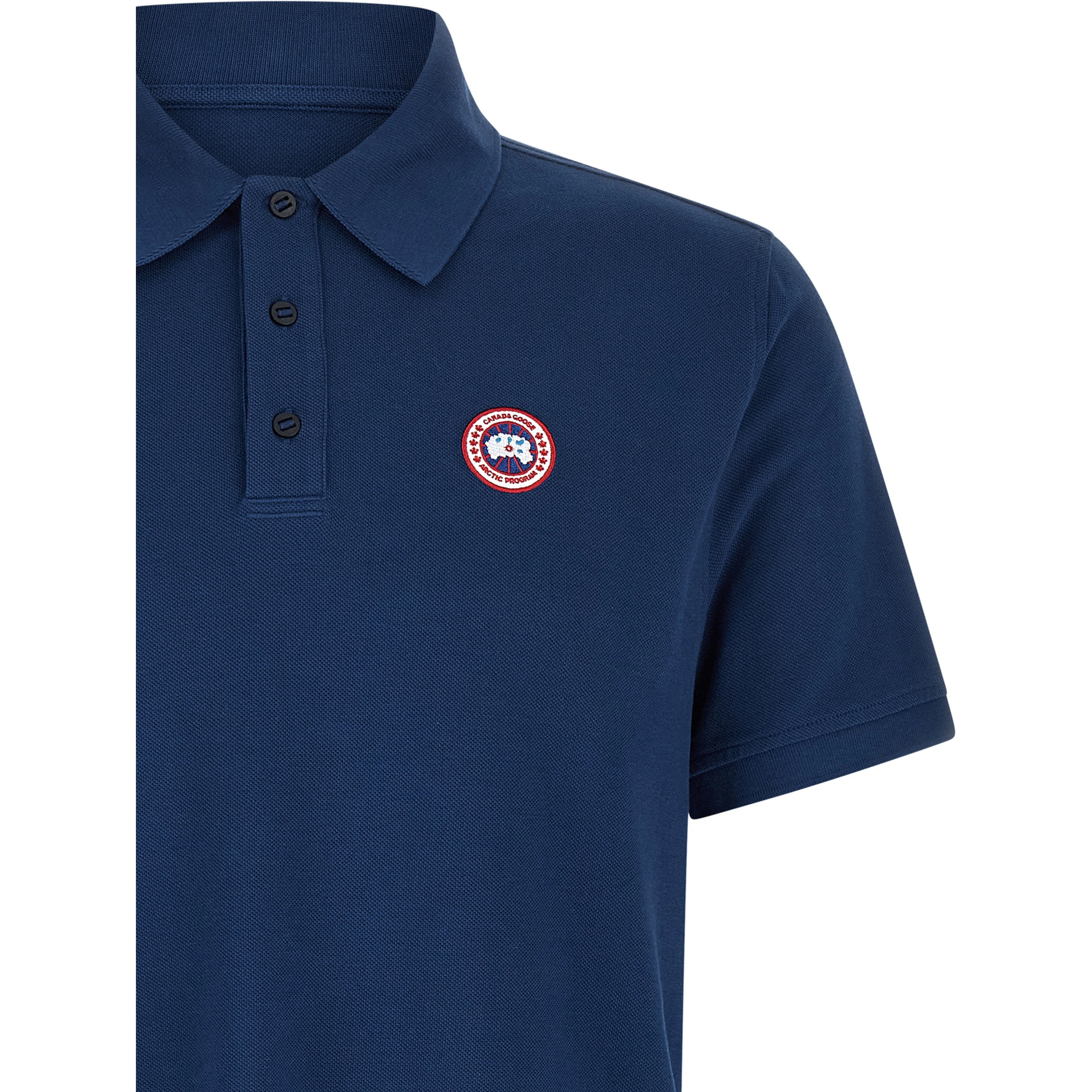 Blue Cotton Polo Shirt
