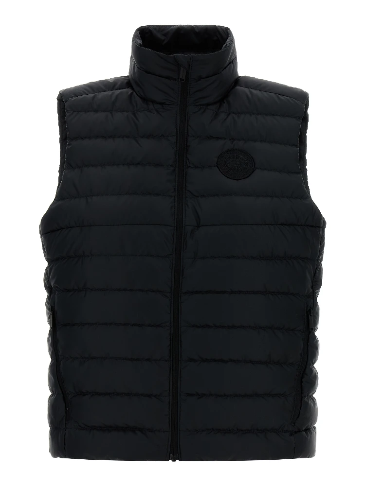 Black Polyamide Sleeveless Jacket