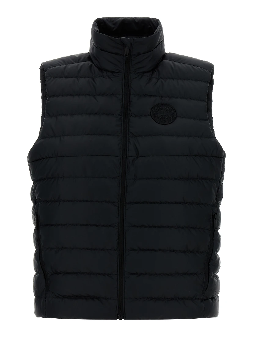 Black Polyamide Sleeveless Jacket