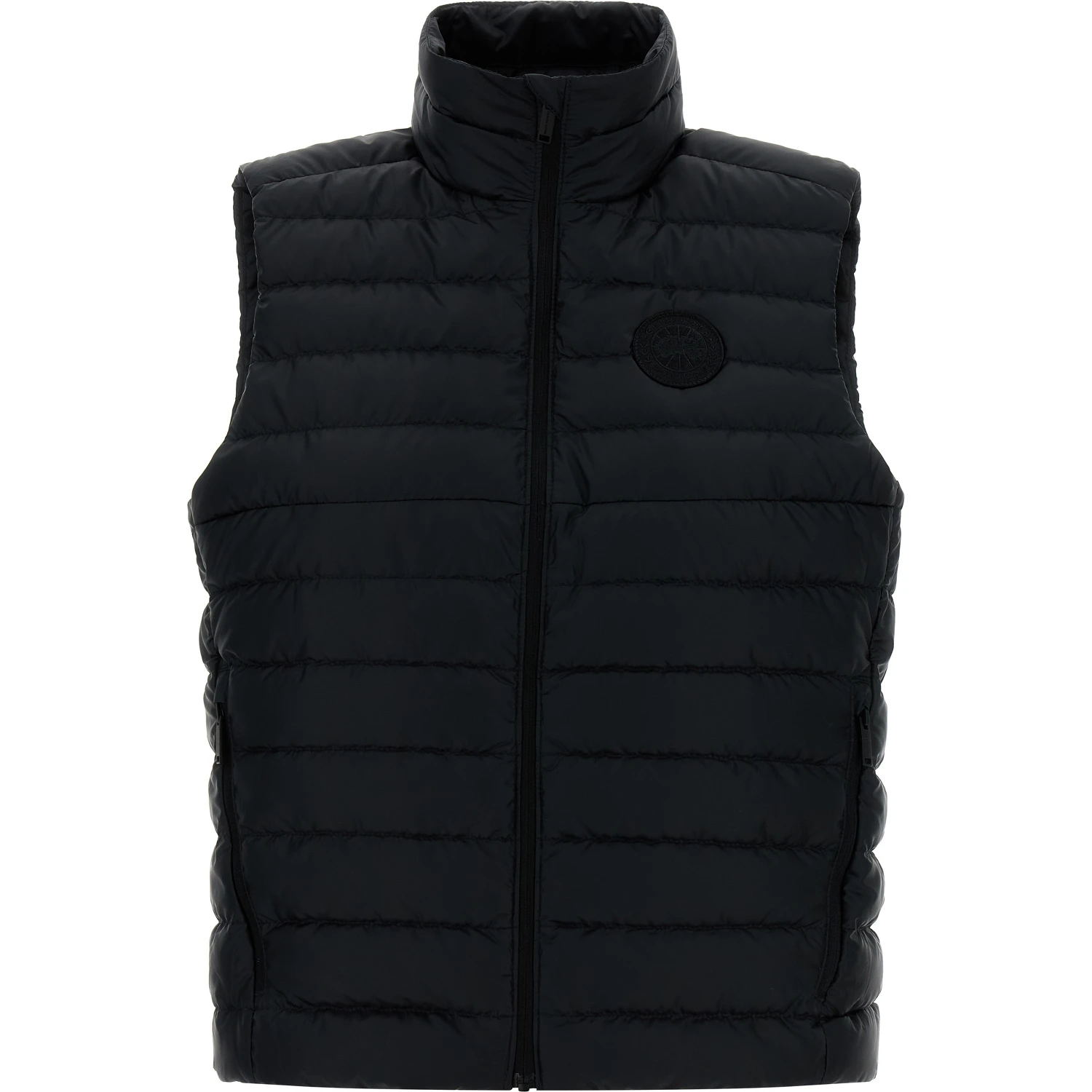 Black Polyamide Sleeveless Jacket