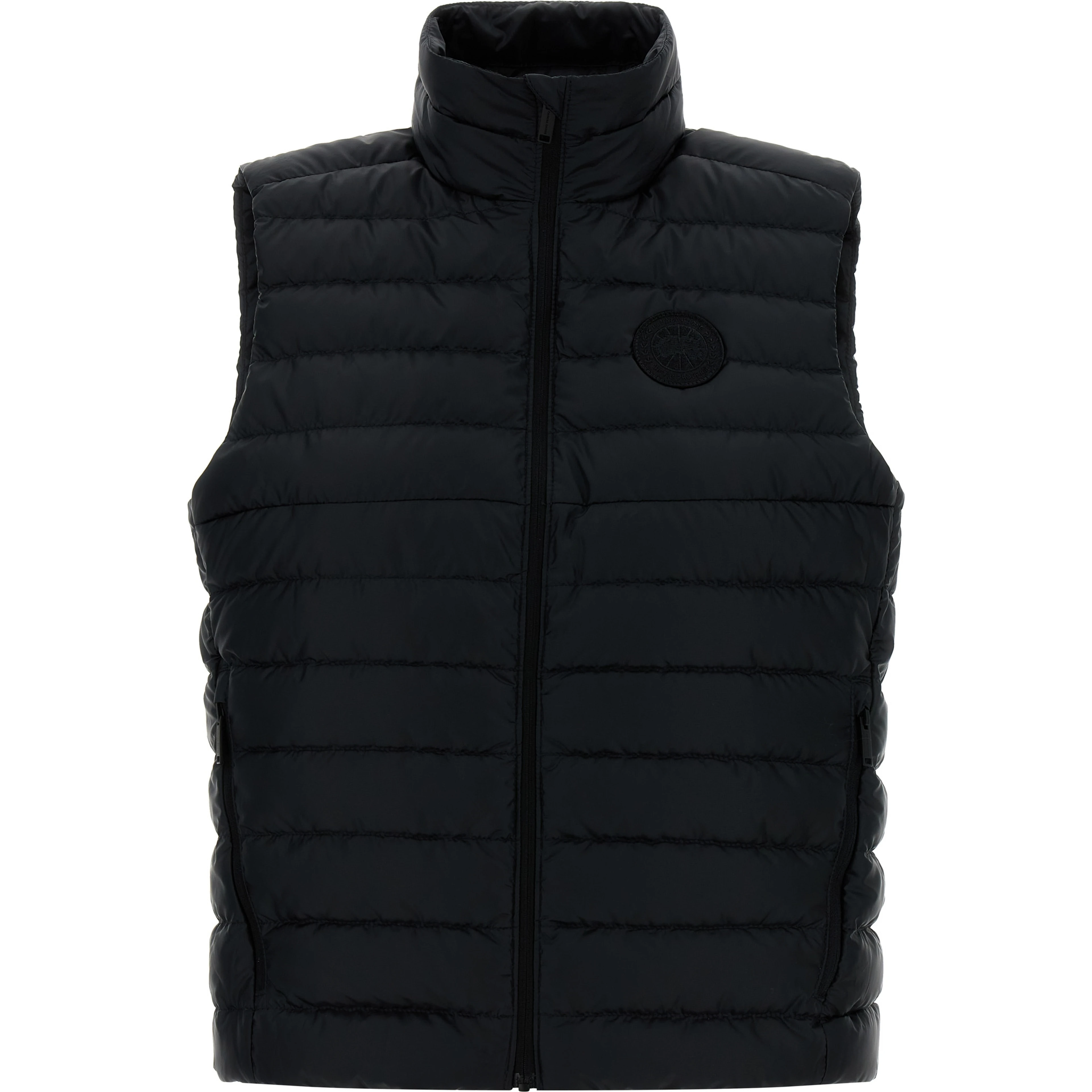 Black Polyamide Sleeveless Jacket