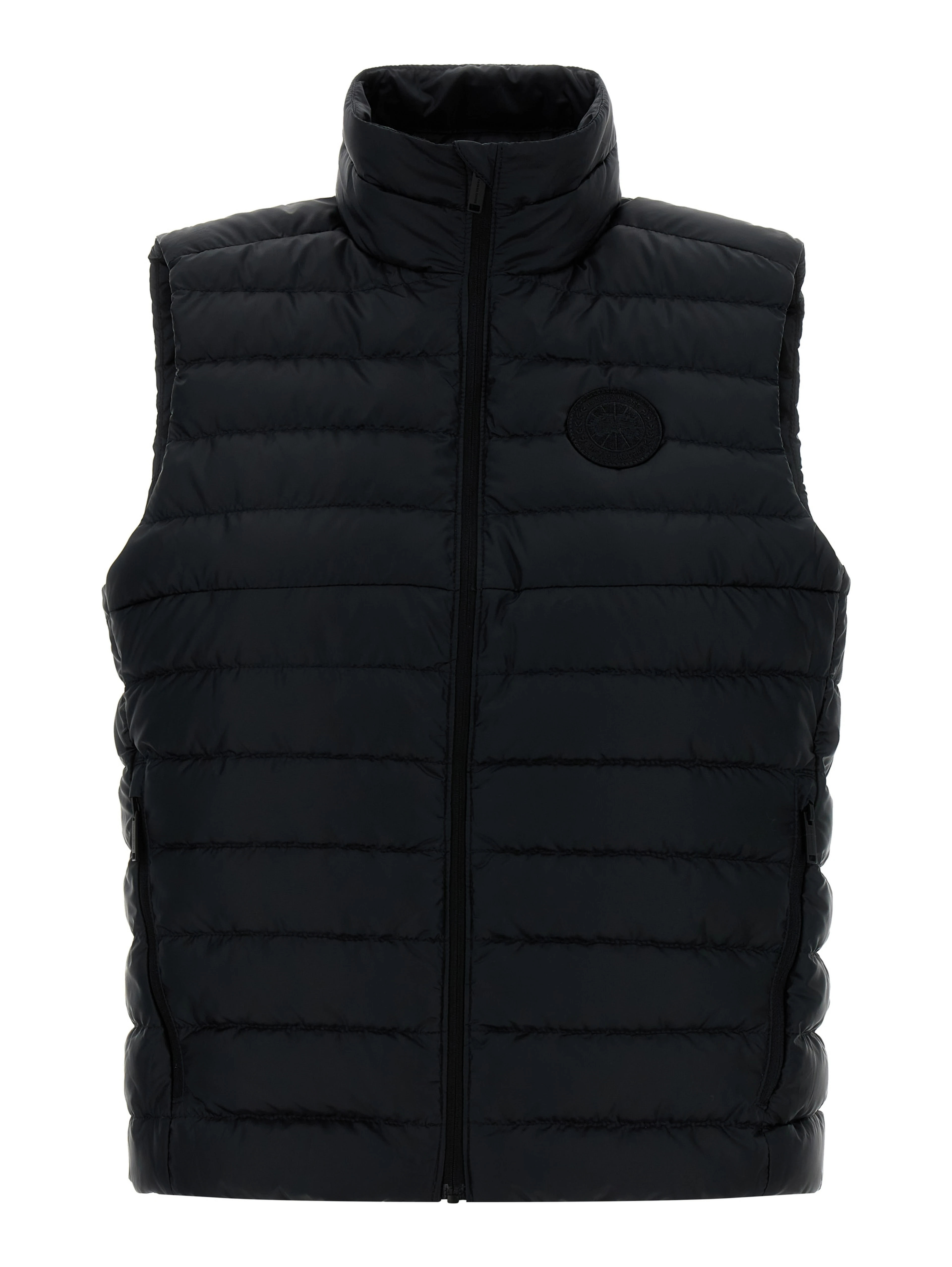 Black Polyamide Sleeveless Jacket