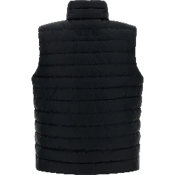 Black Polyamide Sleeveless Jacket