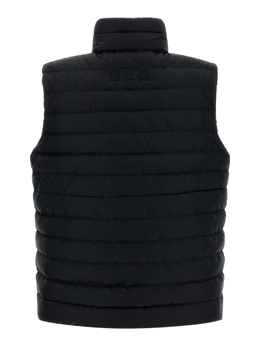 Black Polyamide Sleeveless Jacket