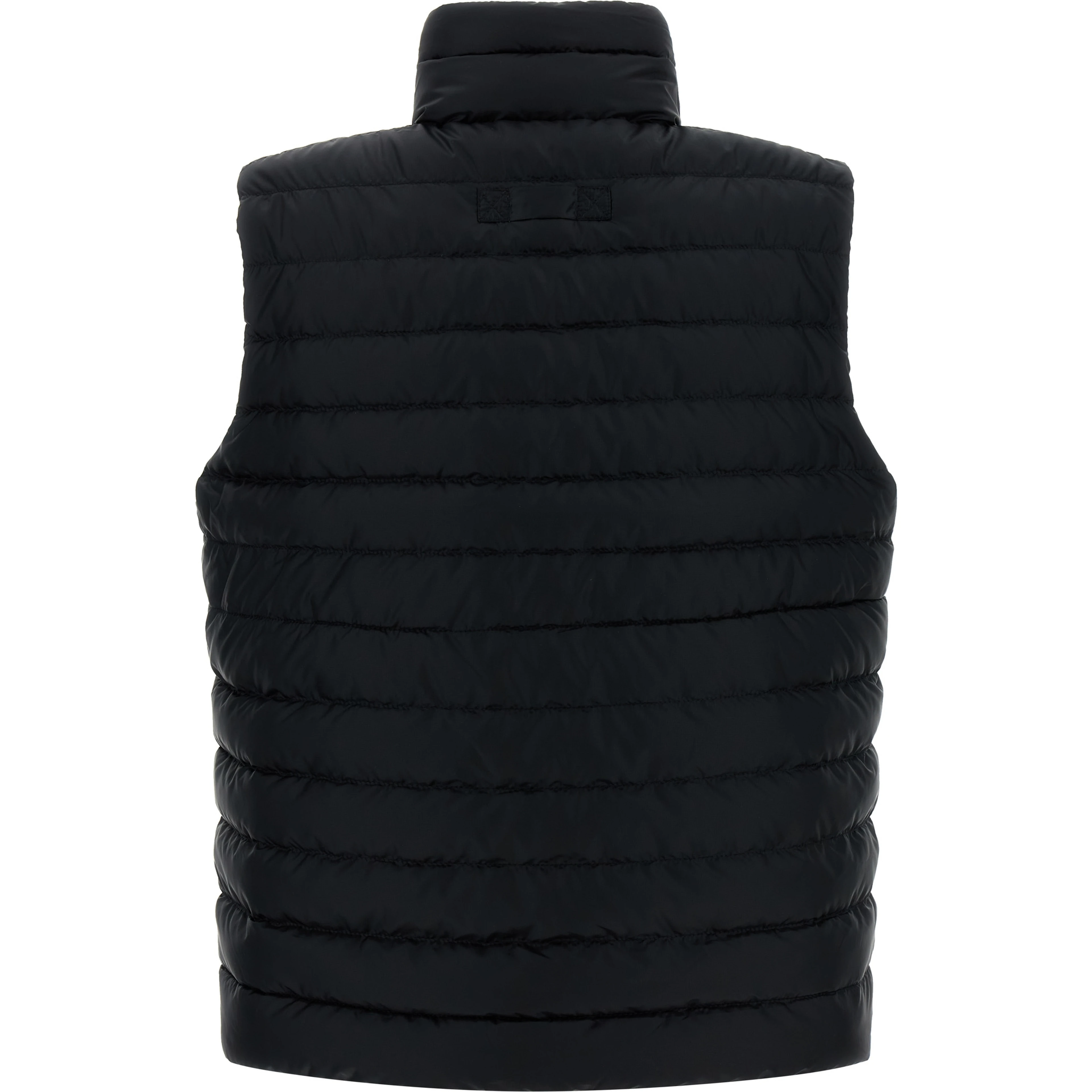 Black Polyamide Sleeveless Jacket