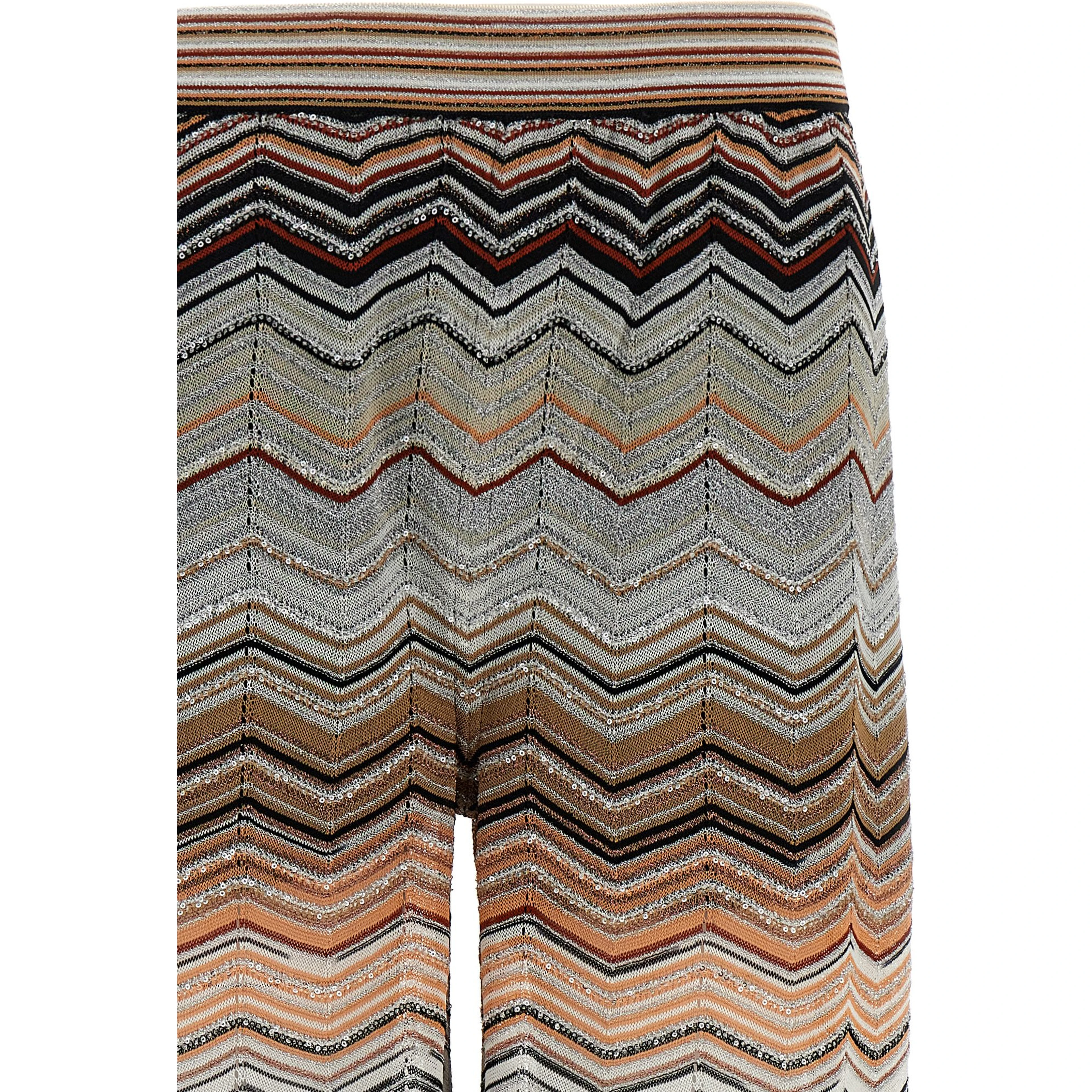 Multicolor Viscose Casual Pants