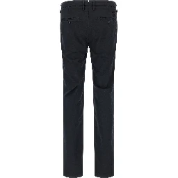 Blue Cotton Chino Pants