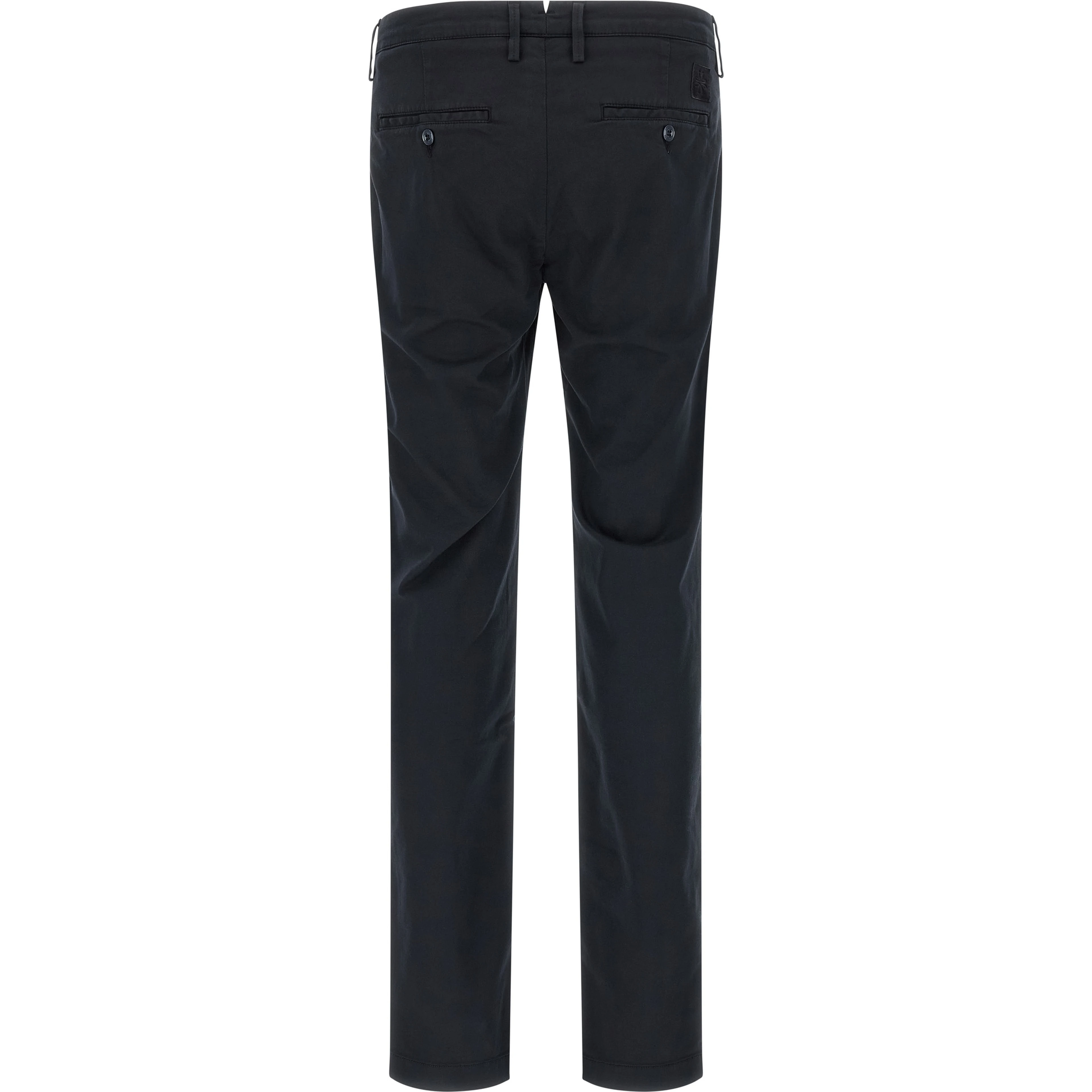 Blue Cotton Chino Pants