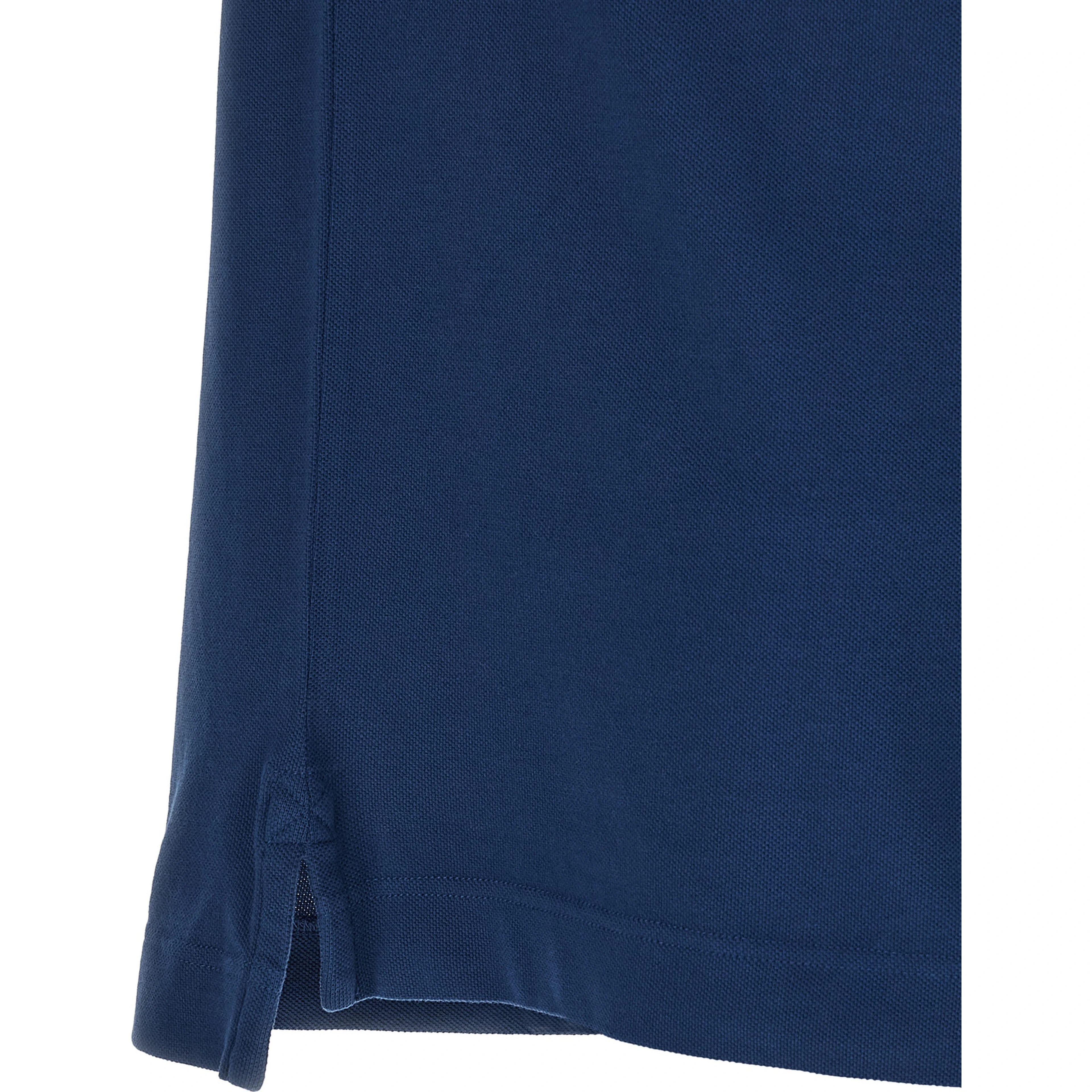 Blue Cotton Polo Shirt