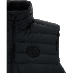 Black Polyamide Sleeveless Jacket