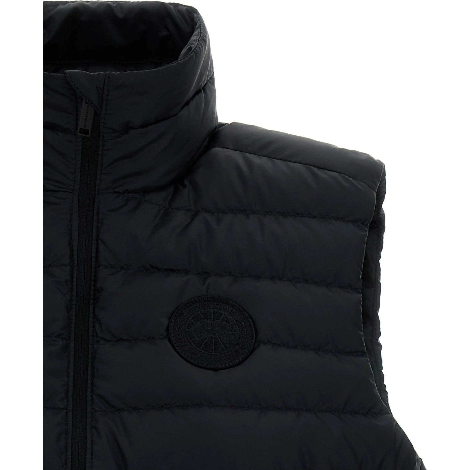 Black Polyamide Sleeveless Jacket