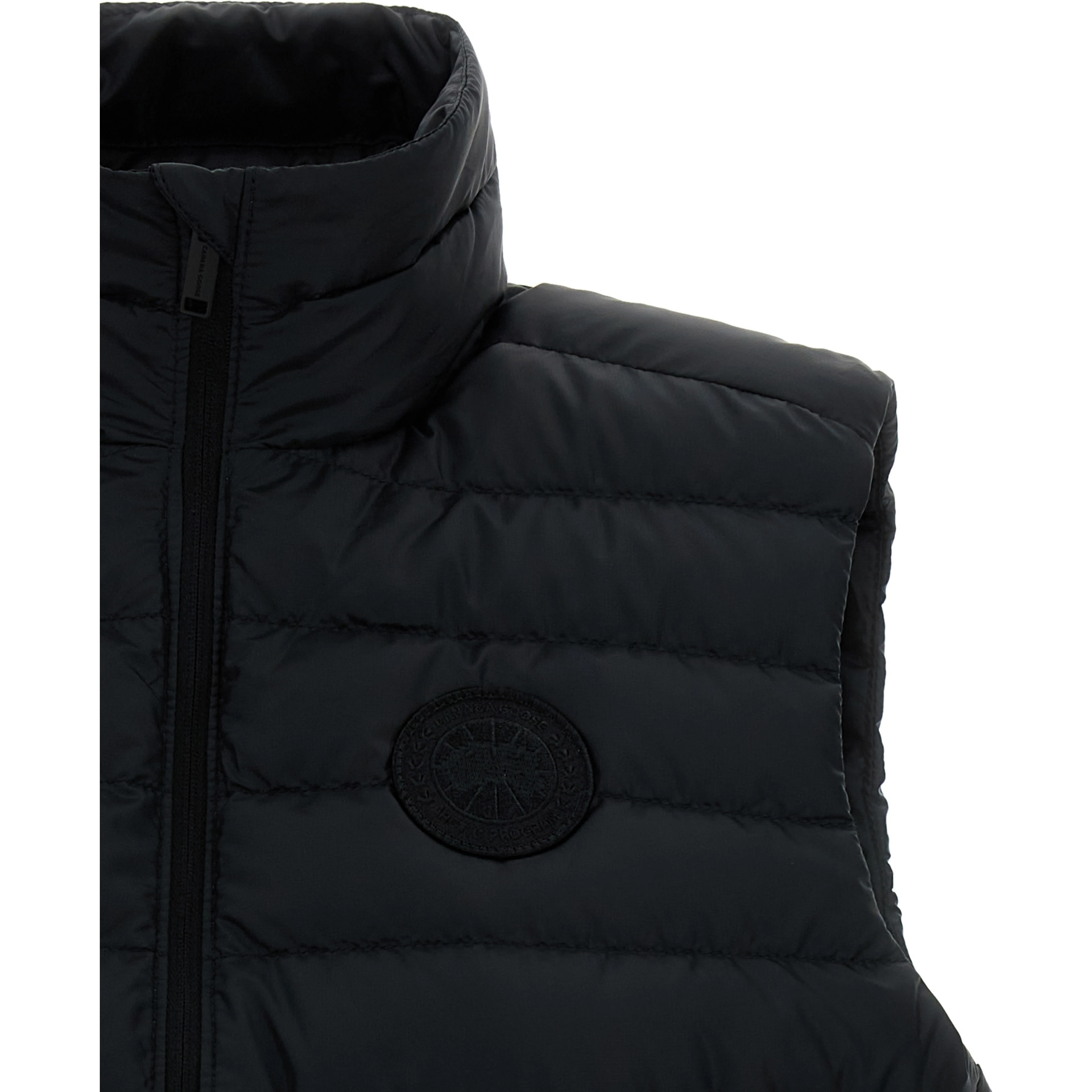 Black Polyamide Sleeveless Jacket