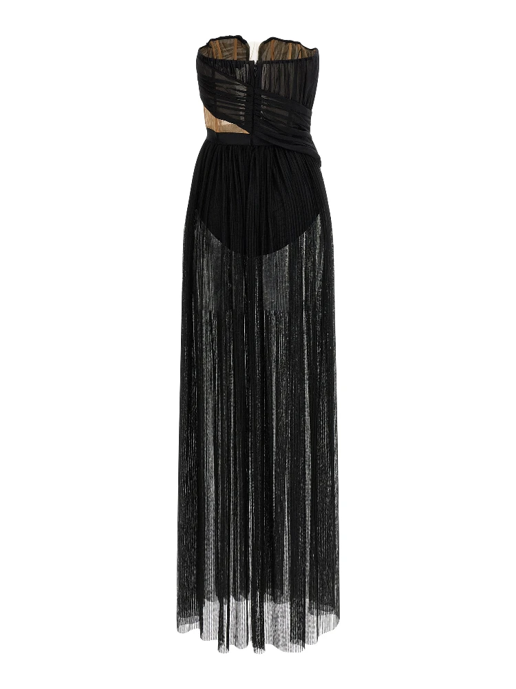 Black Viscose Long Dress alternative