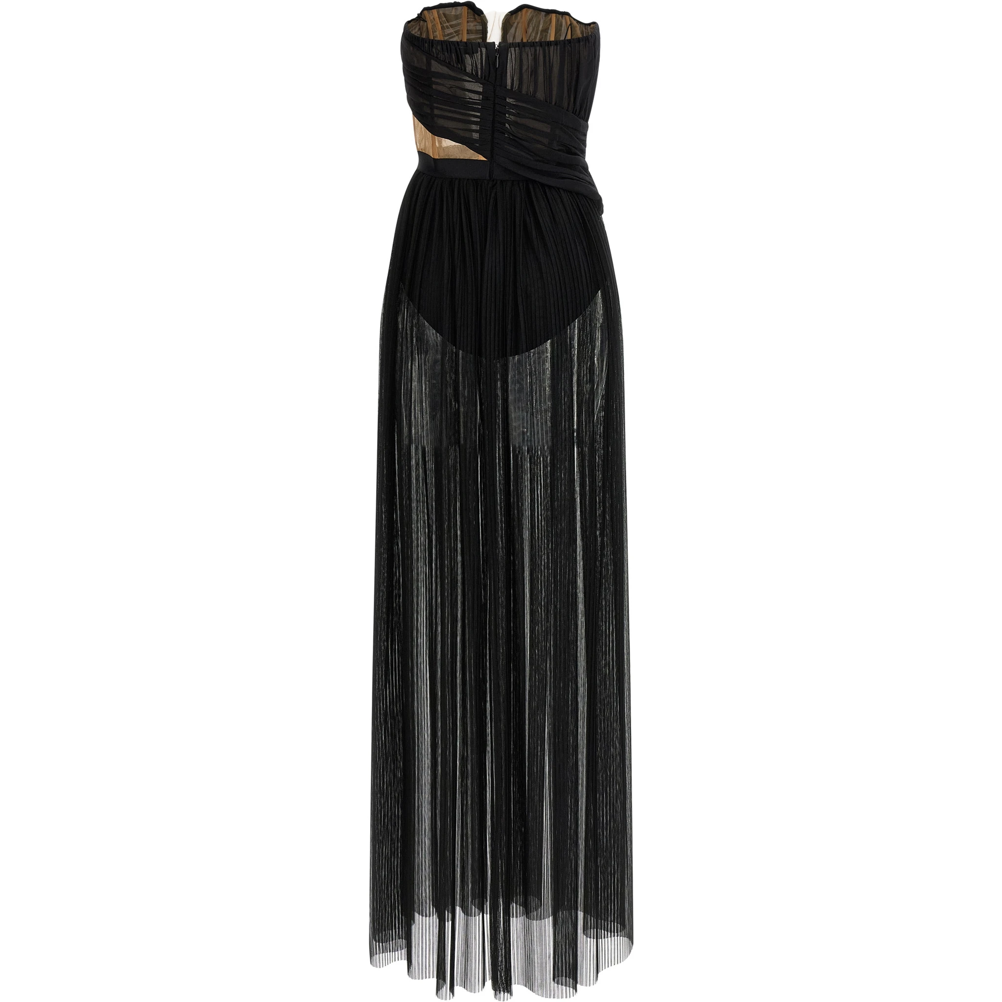 Black Viscose Long Dress