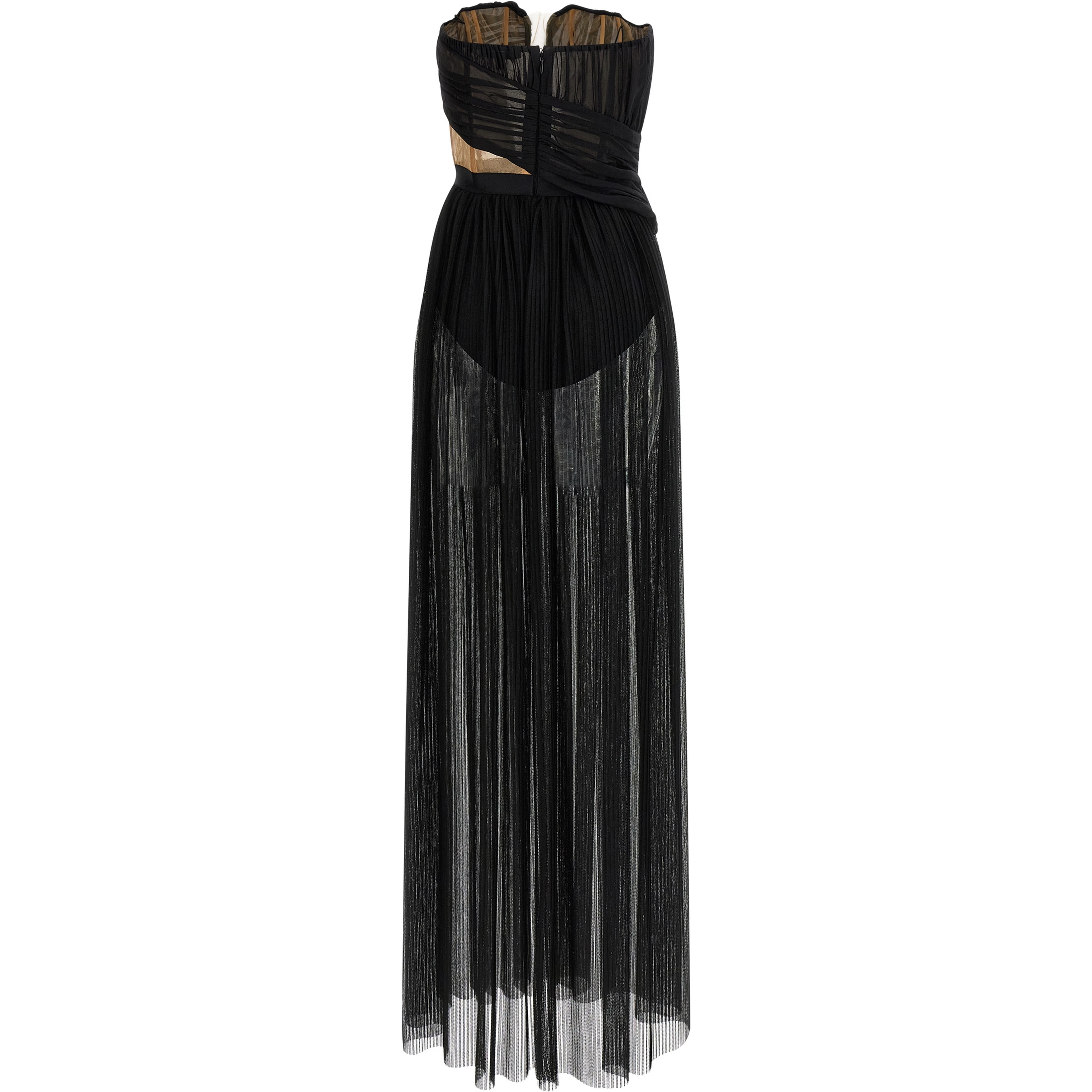 Black Viscose Long Dress